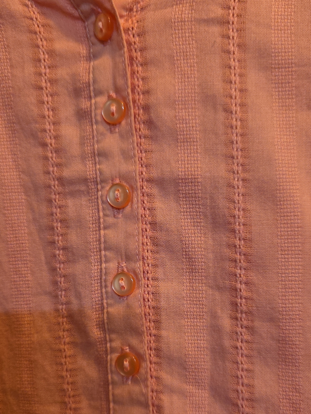 Bit & Bridle Embroidered Blouse Shirt Top 100% Cotton L Pink Flowy Roomy Relaxed - Picture 3 of 11